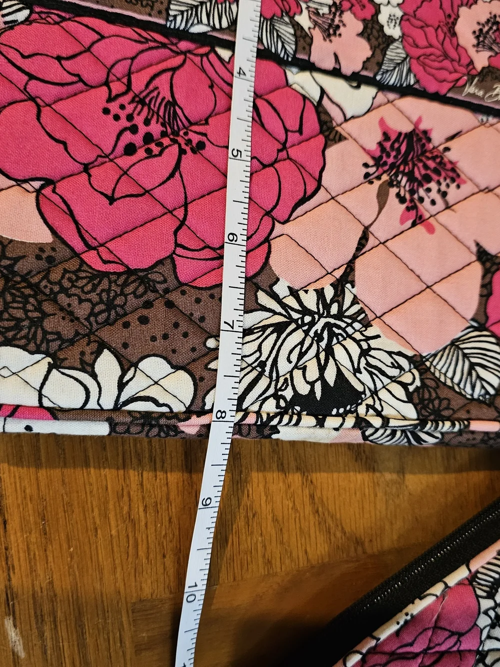 Quilted Vera Bradley Floral Tablet Holder- Pink & Black